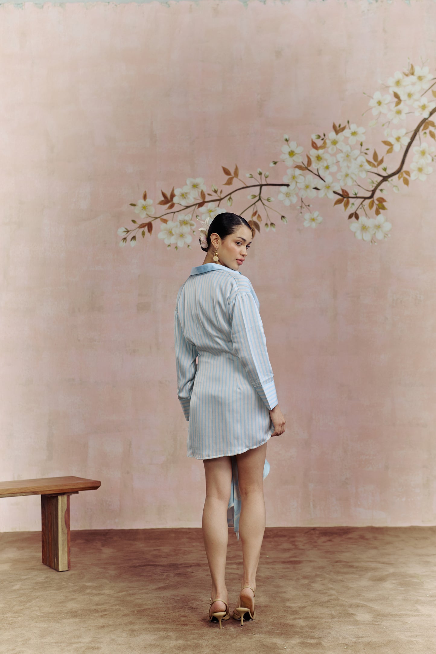 Coastal Stripe Shirt Dress