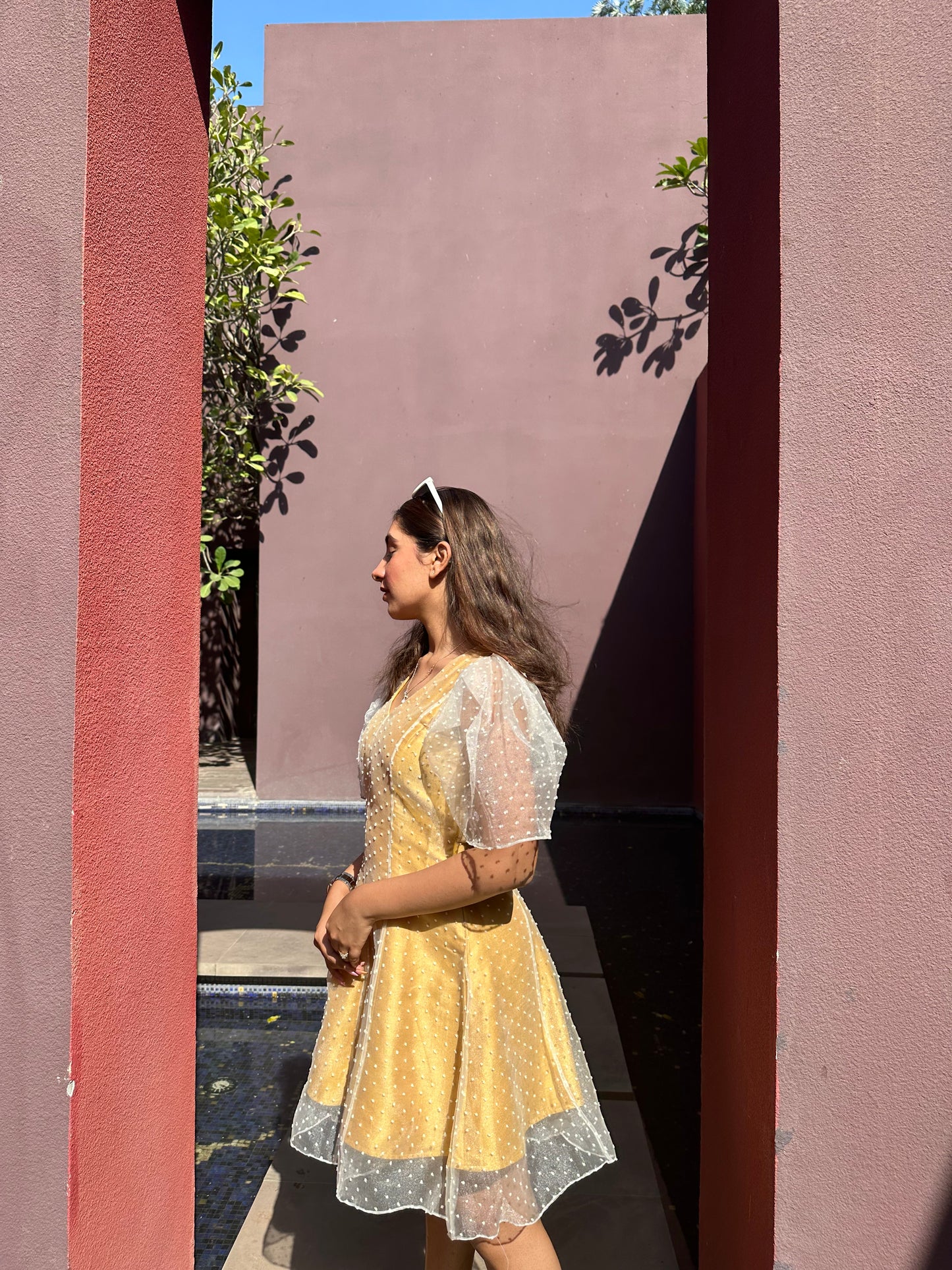 Sunflower Organza Dress