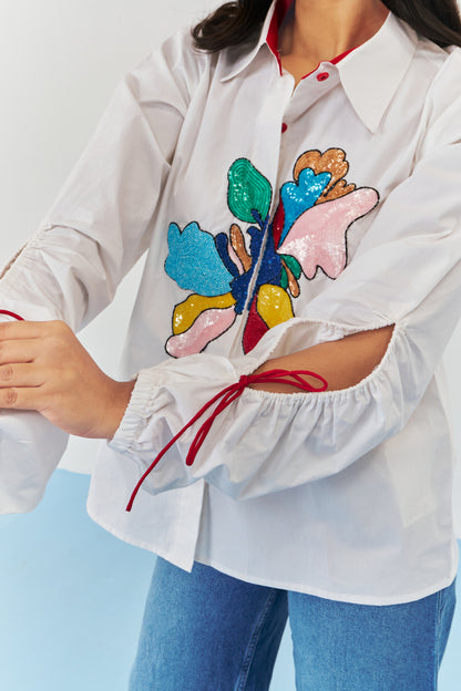 Moonlit embroidered shirt