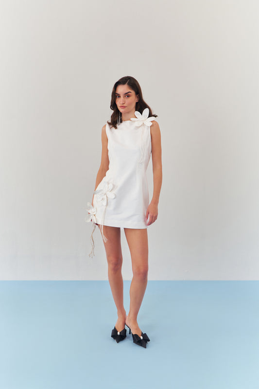 Moonlit fleur mini dress