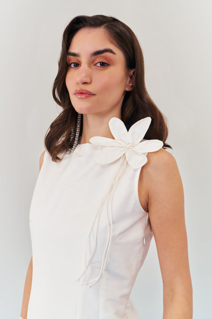 Moonlit fleur mini dress