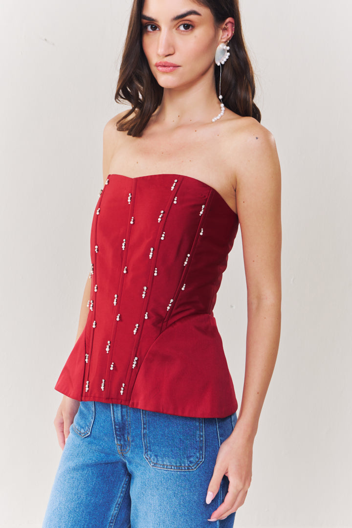 Valentina embroidered corset