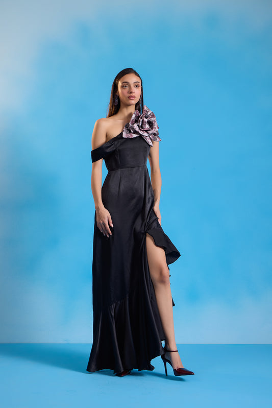 Midnight Rose Gown