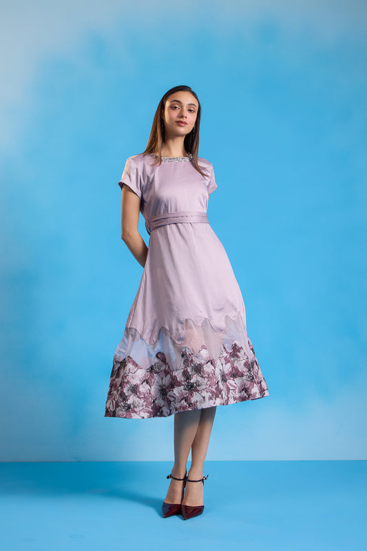 Celestial Pink Midi Dress