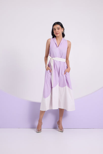 Lilac Reverie Sleeveless Dress