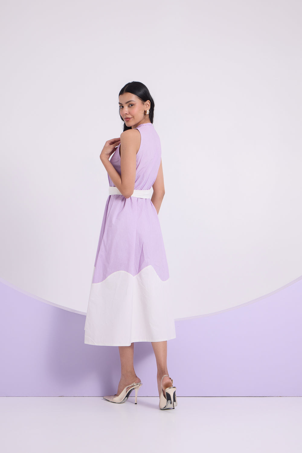 Lilac Reverie Sleeveless Dress