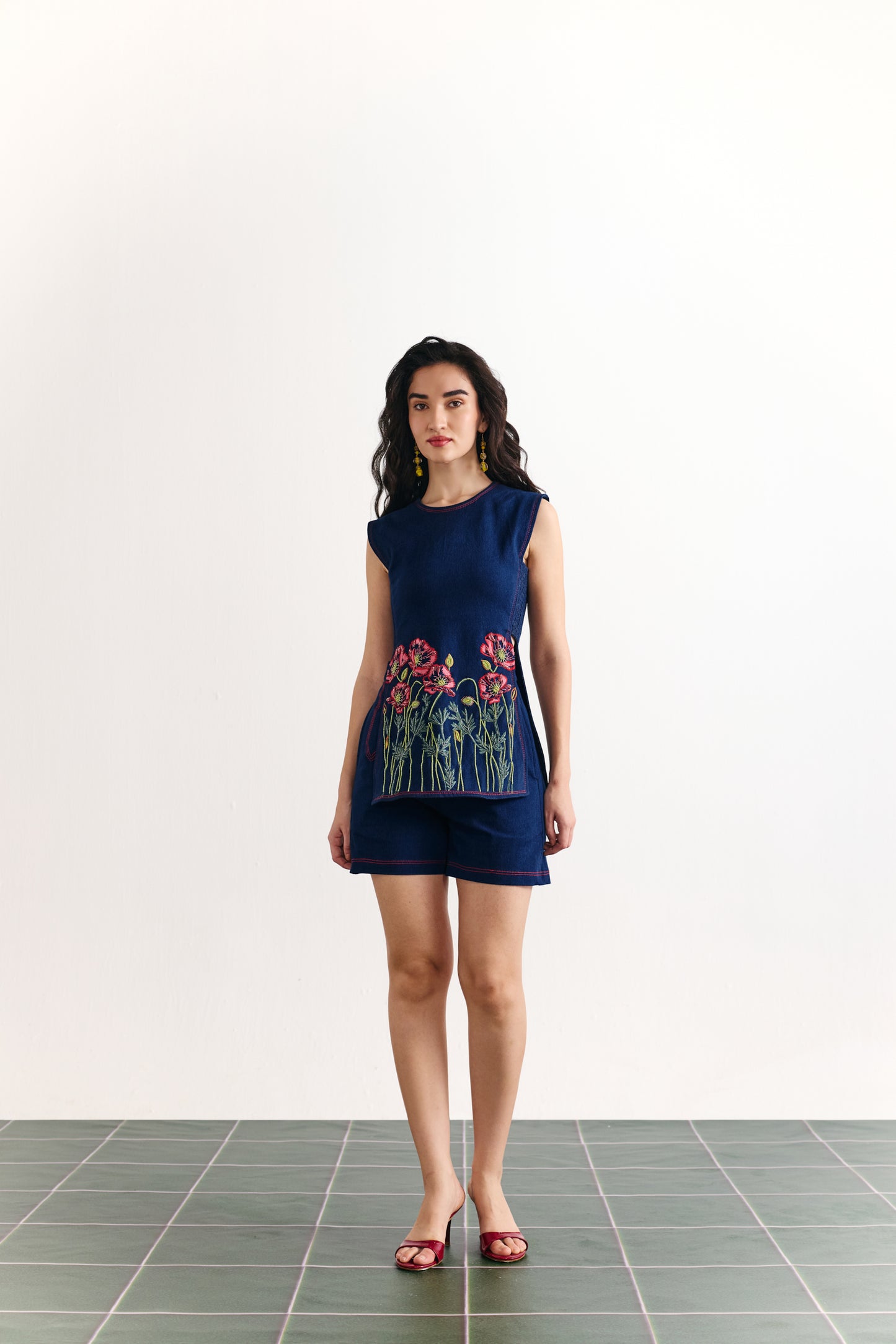 Indigo Poppy Coord set