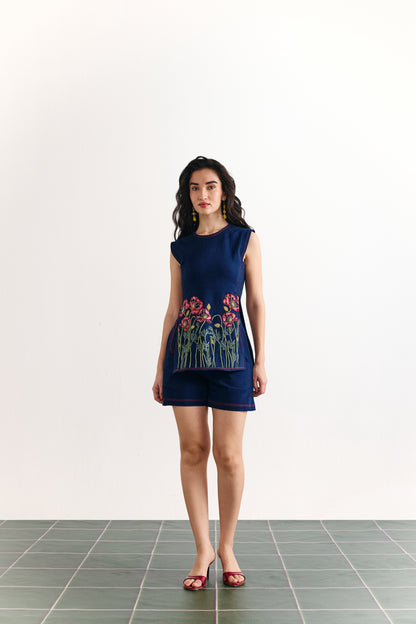 Indigo Poppy Coord set