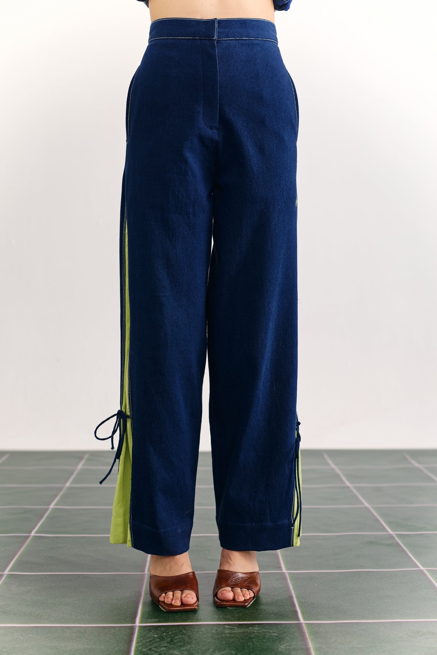 Indigo neon peplum coord