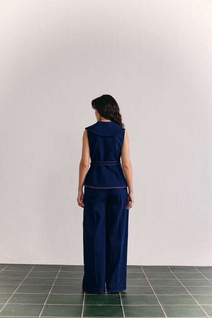 Indigo fleur wrap set