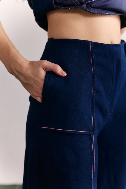 Indigo fleur wrap set
