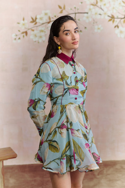 Magnolia flared mini dress