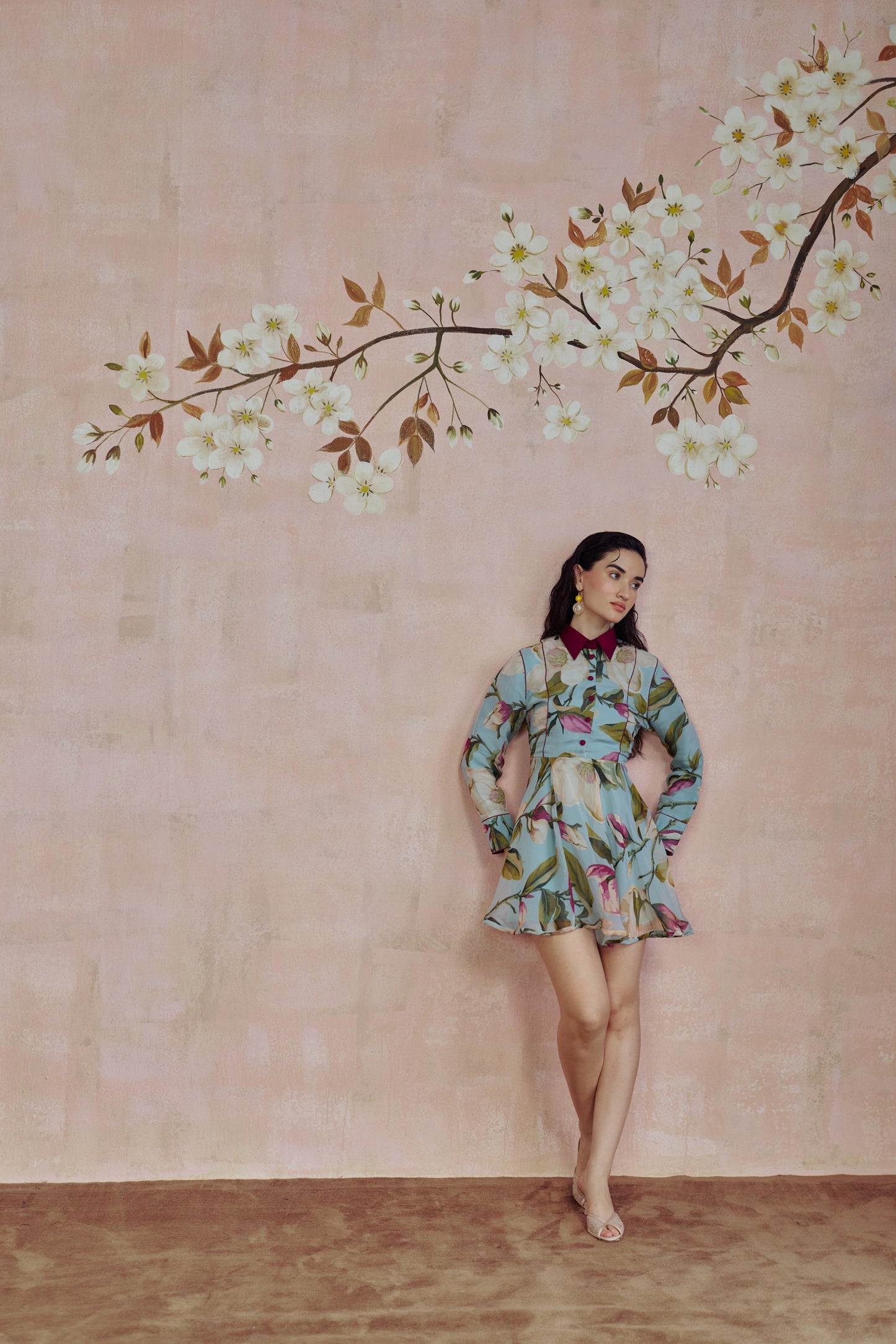 Magnolia flared mini dress