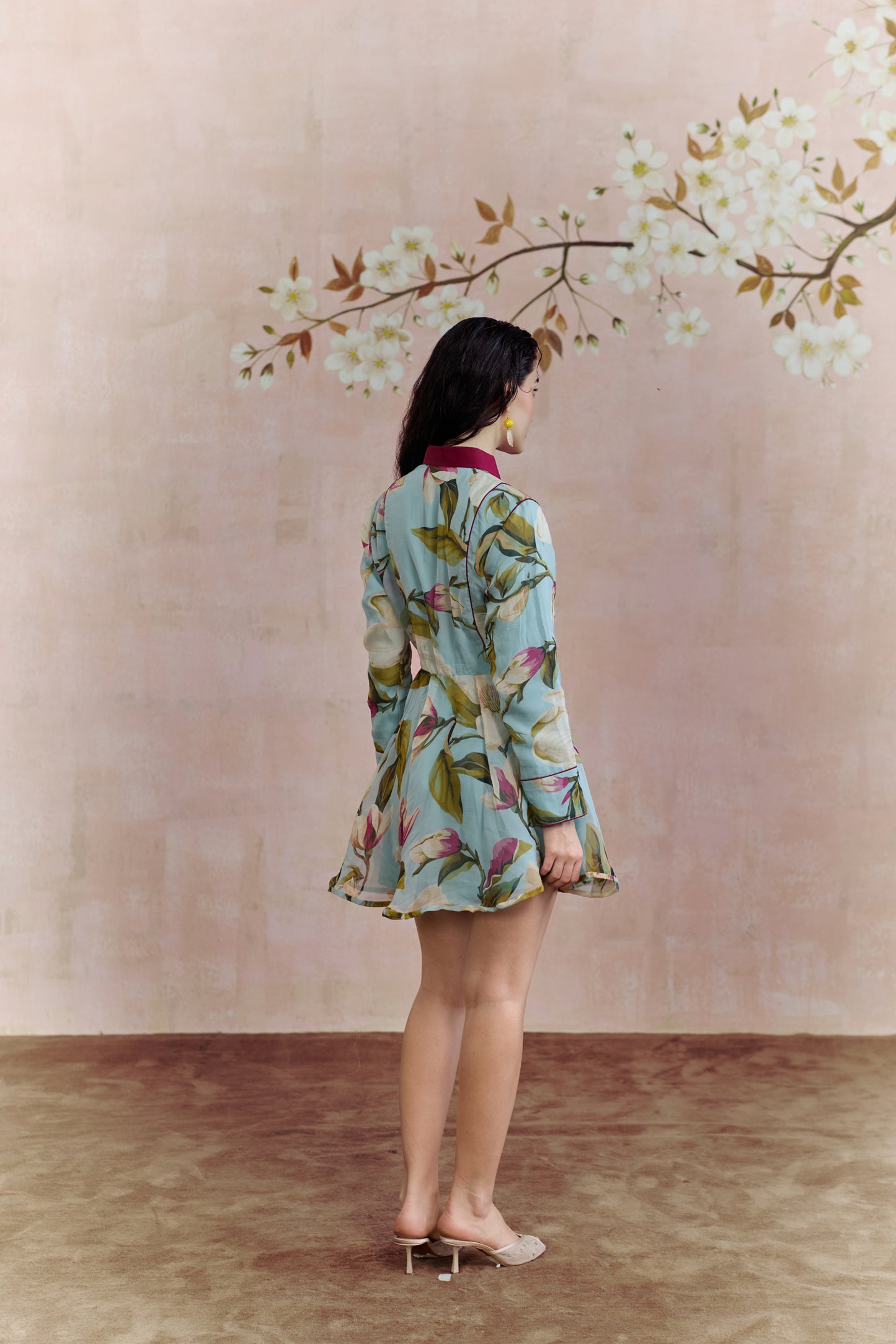 Magnolia flared mini dress