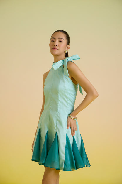 Mint-ini godet dress