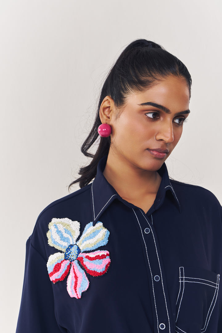 Sapphire sparkle shirt