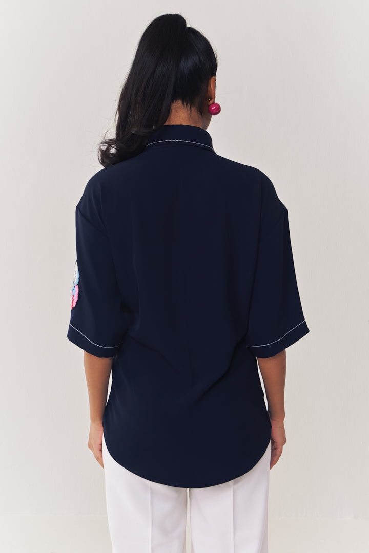 Sapphire sparkle shirt