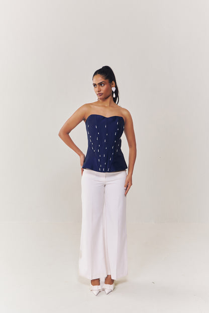 Sapphire sparkle corset