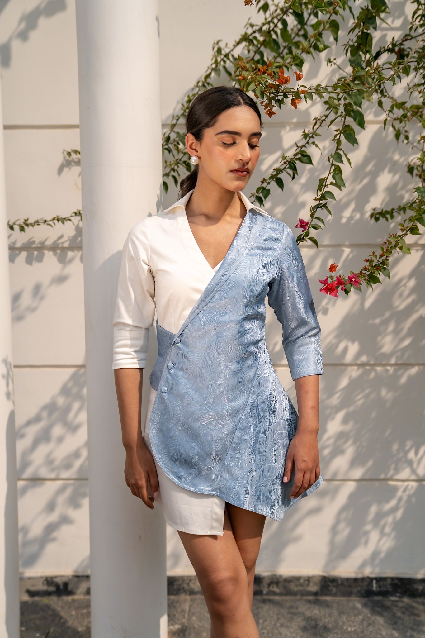 Jacquard Shirt Dress