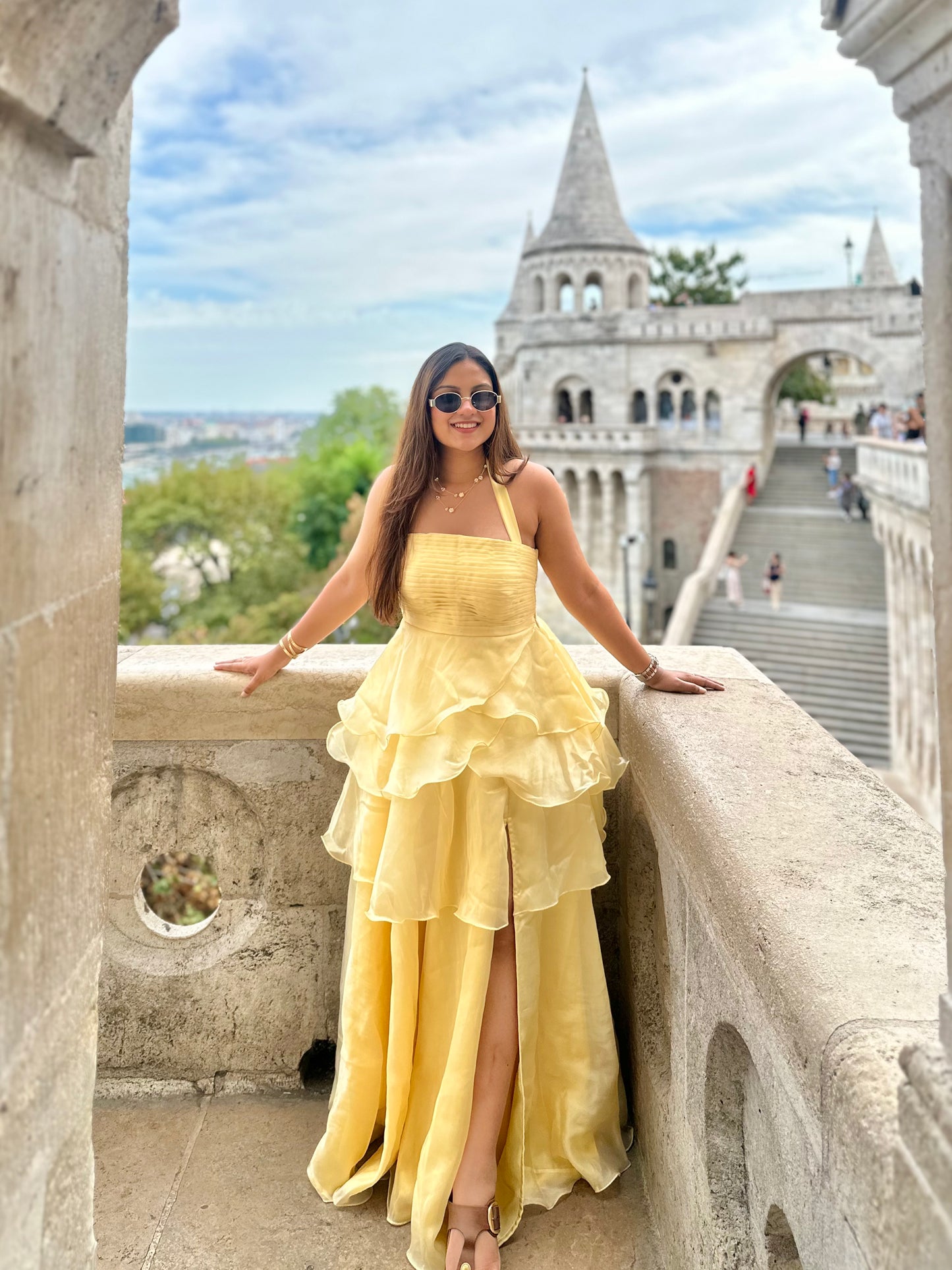 Buttercup maxi layerred dress