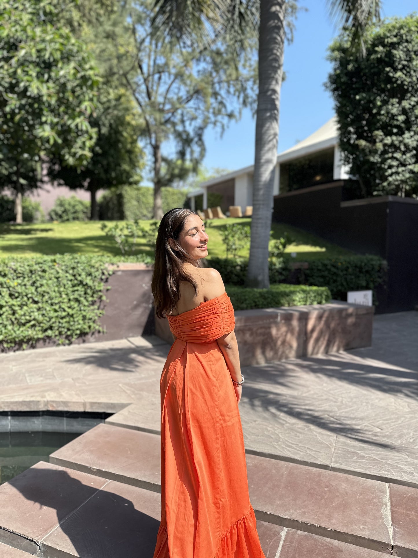 Orange Maxi Dress