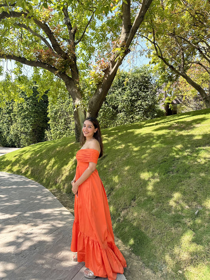 Orange Maxi Dress